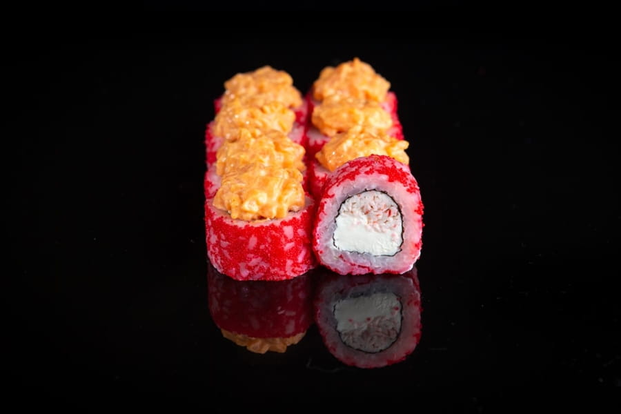 Вулкан с лососем