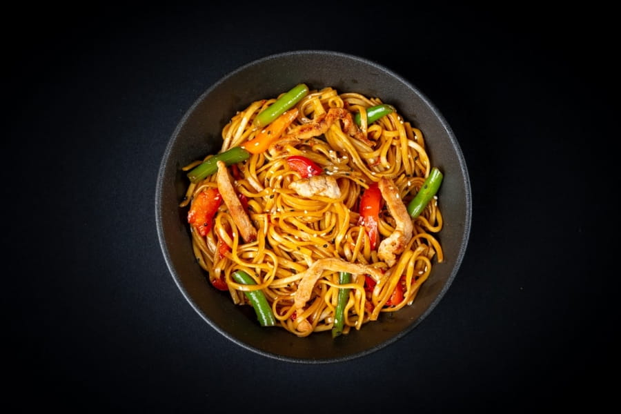 Удон со свининой