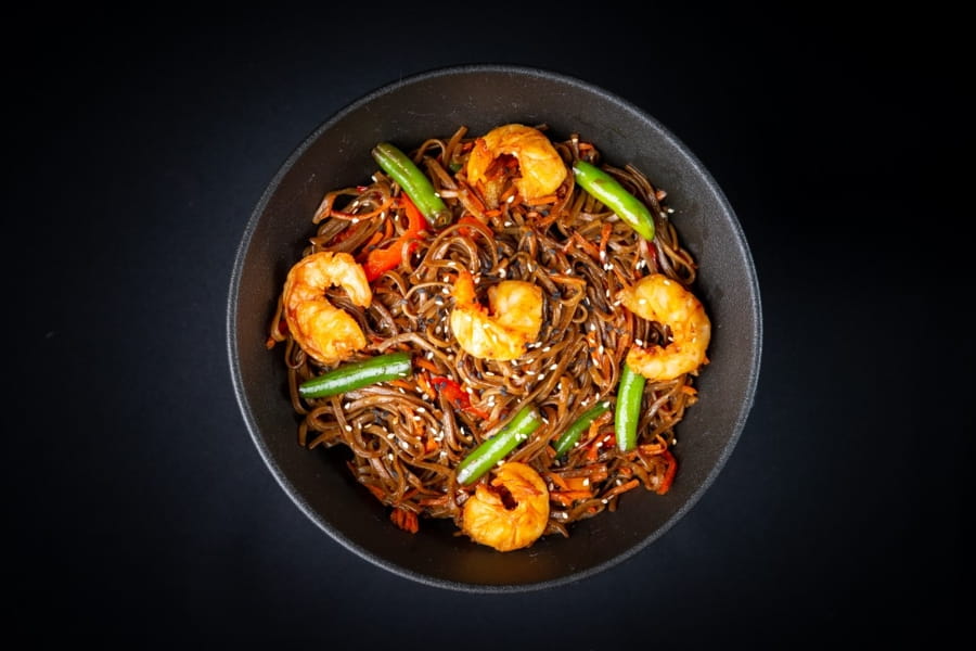 Соба с креветками