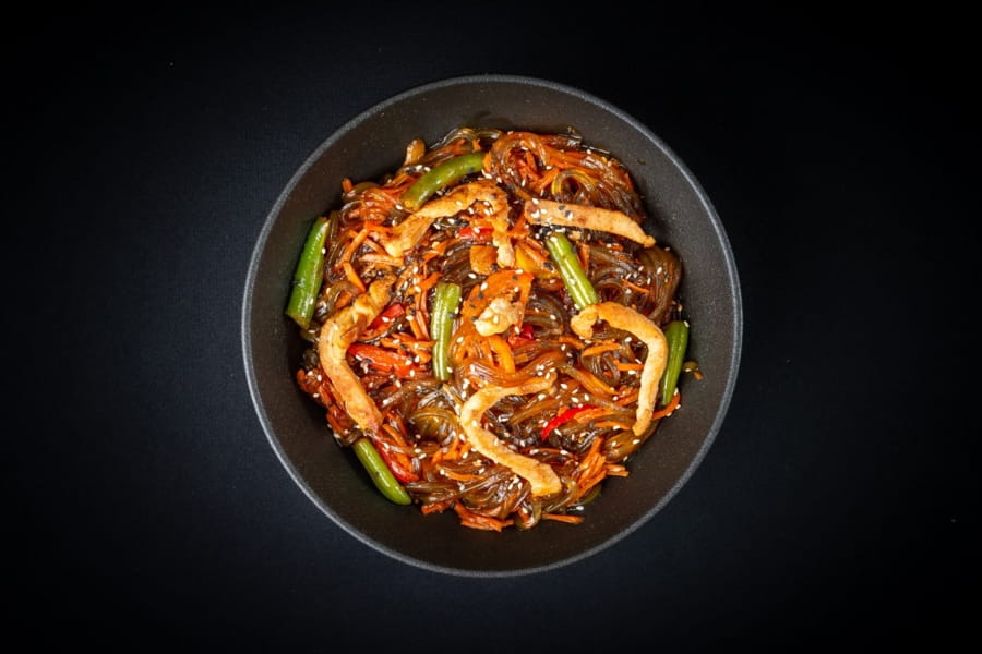 Стеклянная лапша с курицей