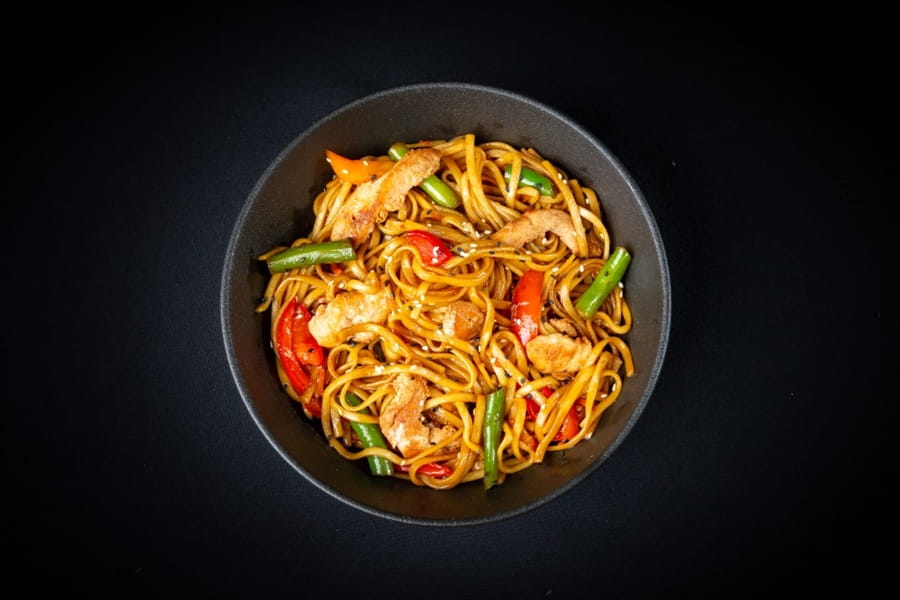 Удон с курицей