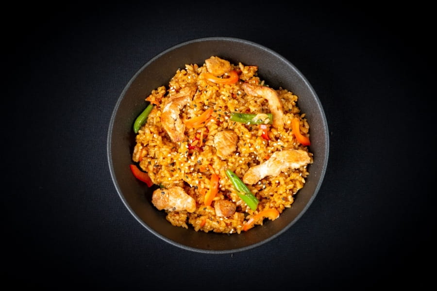 Тяхан с курицей