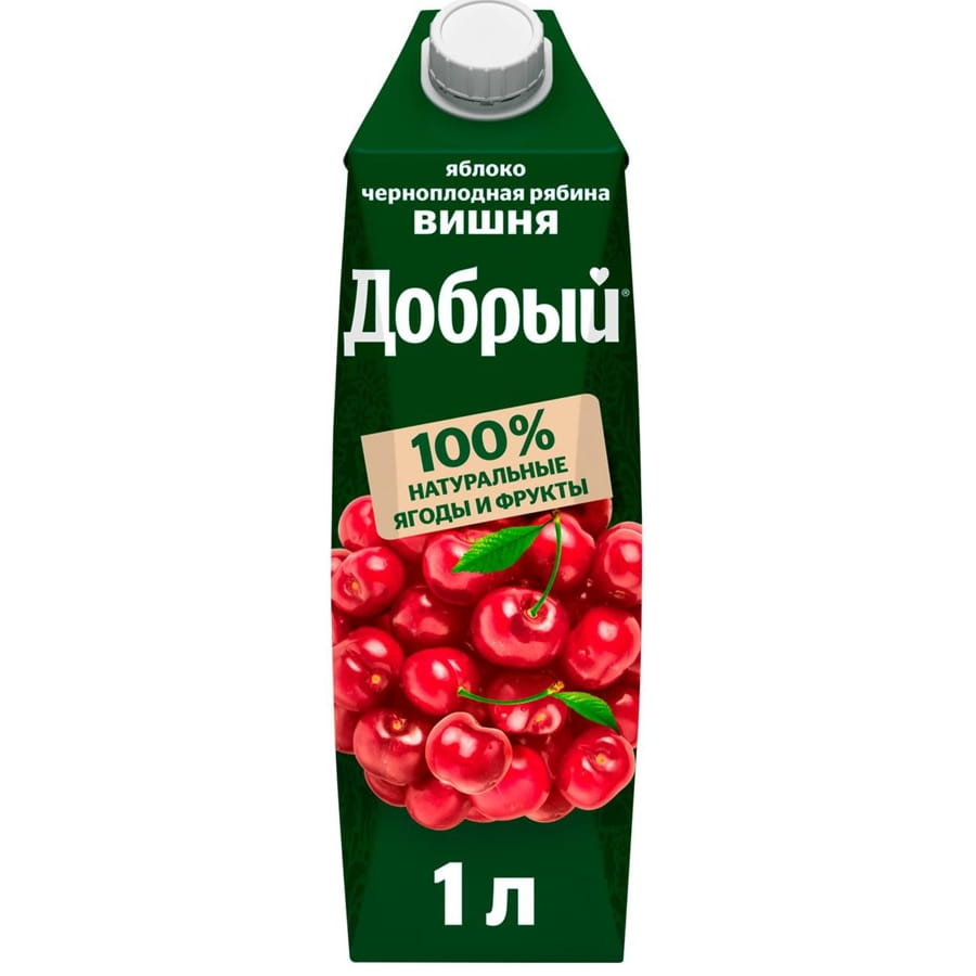 Добрый Сок Вишня, нектар 1 л