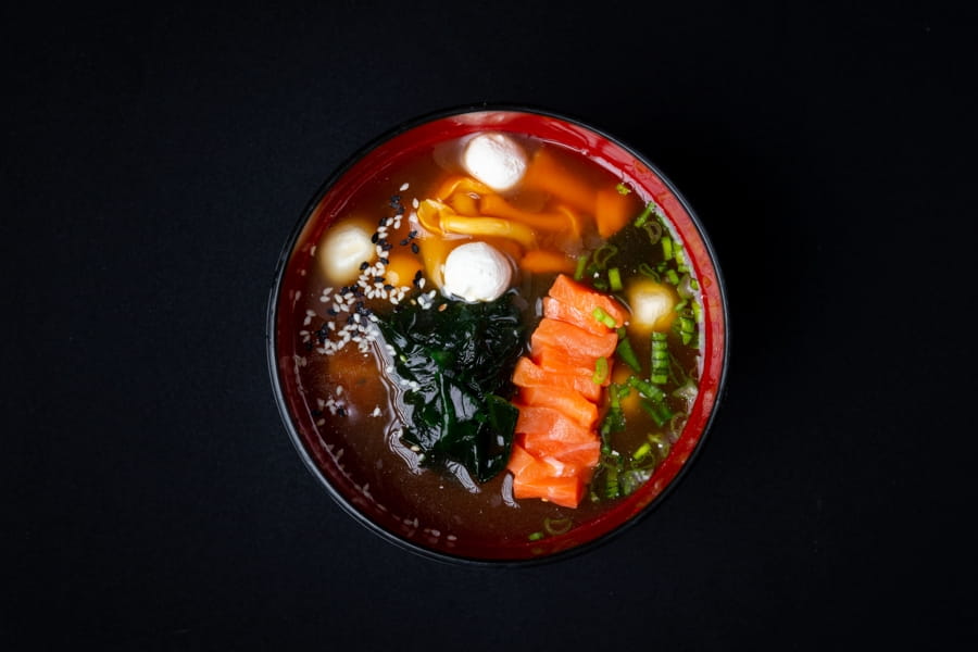 Мисо суп с лососем