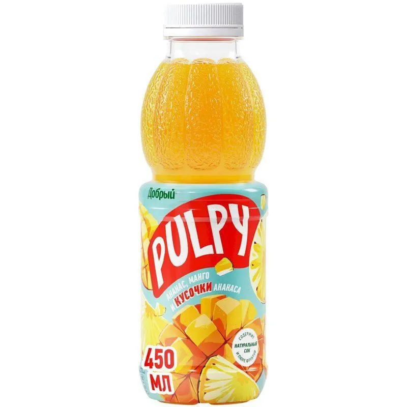 Pulpy Ананас-манго 0.45л